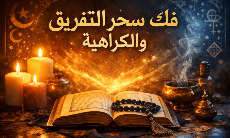 فك سحر التفريق والكراهية بسرعة علاج روحاني مضمون